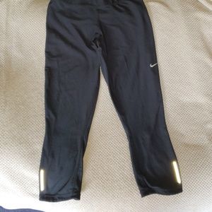 Nike dri-fit running pants w/key pouch size lg